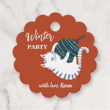 Winter Party jul Leksak Cat Gift