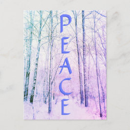 WINTER PEACE2-LJUSPOSTKORT VYKORT