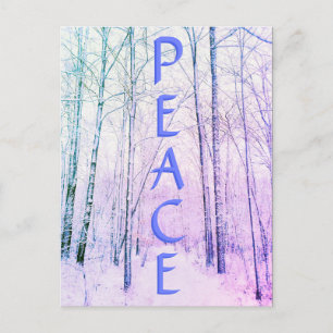 WINTER PEACE2-LJUSPOSTKORT VYKORT