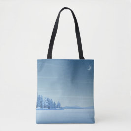 Winter Peace Shopping Errand Tote Bag Tygkasse