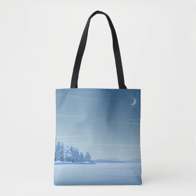 Winter Peace Shopping Errand Tote Bag Tygkasse (Framsida)