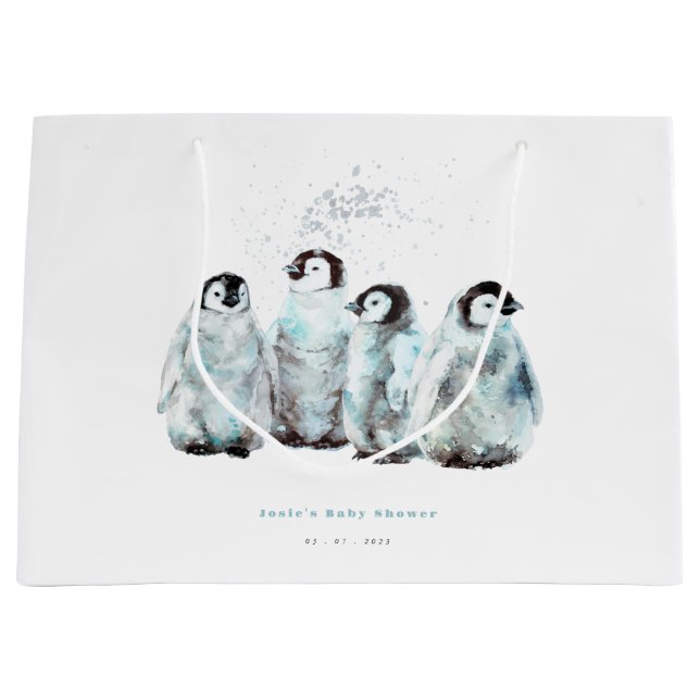 Winter Penguin Baby Shower (Framsidan)