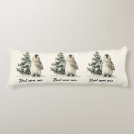 Winter Penguin “Best Mom Ever” Design Kroppskudde
