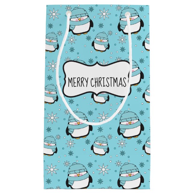 Winter Penguin Gift Bag (Small) (Framsidan)