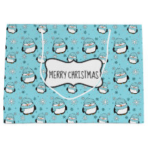 Winter Penguin Gift Bag (stor)