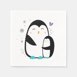 Winter Penguin Napkins Pappersservett
