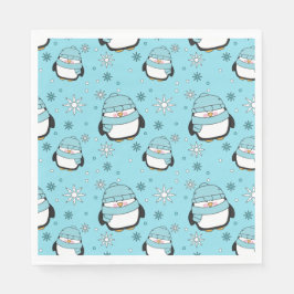 Winter Penguin Papper Napkins Pappersservett