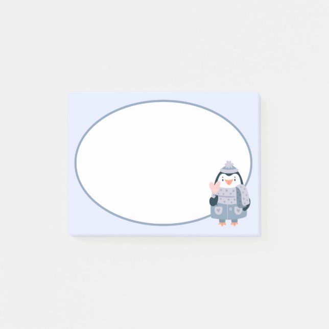 Winter Penguin Post-it Notes (Framsida)