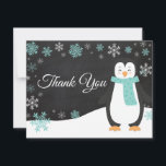 Winter Penguin Snowflake Aqua - tackkort Tack Kort<br><div class="desc">Winter Penguin Snowflake Aqua Tack för ditt kort. Aqua Penguin. Bakgrund till kretskort. Svarta och vita. Aqua Snowflake. Kärlek och Tack, vackert skript. Lägg till ditt meddelande på baksidan eller lämna tom och skriva. Om du vill göra ytterligare anpassningar klickar du på knappen Anpassa och användor verktygen som är utformat...</div>