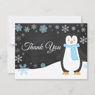 Winter Penguin Snowflake Blue - Tack