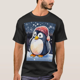 Winter Penguin T-Shirt - Cute & Mysigt Kall-väder