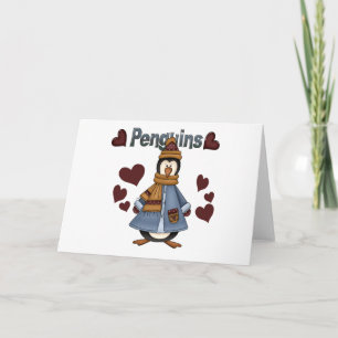 Winter Penguin Tshirts och presenter Helgkort