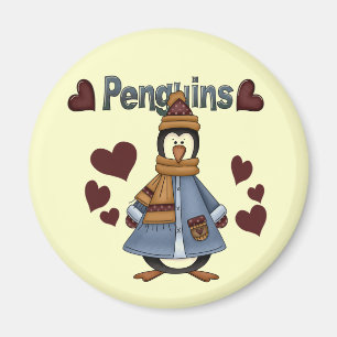 Winter Penguin Tshirts och presenter Magnet