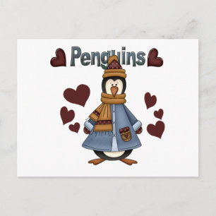 Winter Penguin Tshirts och presenter Vykort