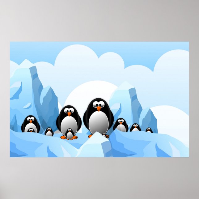 Winter Penguins Poster (Framsidan)