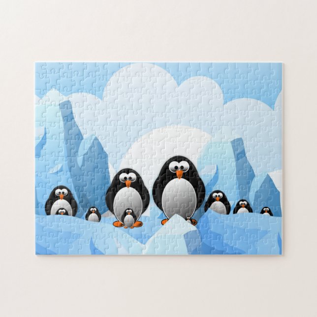 Winter Penguins Puzzle Pussel (Horisontell)
