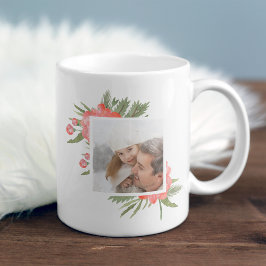 Winter Peony Photo Kaffemugg