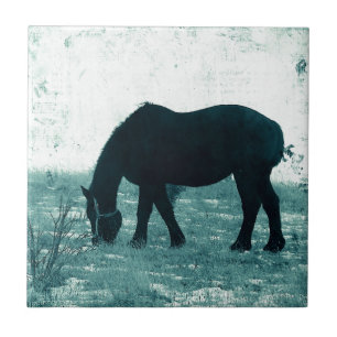 Winter Percheron Kakelplatta