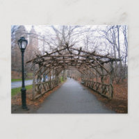 Winter Pergola Central Park New York City NYC-kort