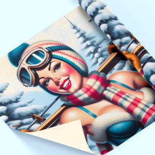 Winter Pin-up Girl Presentpapper