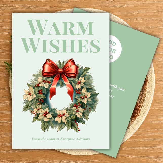  Winter Pine Team Holiday Card Julkort (Skapare uppladdad)