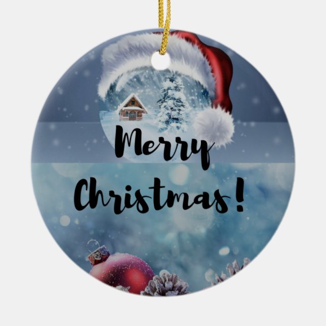 Winter Pine Tree Ornament - Holiday Keepsake (Framsidan)