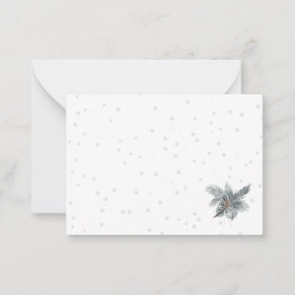 Winter Pinecone Notecards Anteckningskort