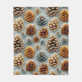 Winter Pinecones Harmony Fleecefilt