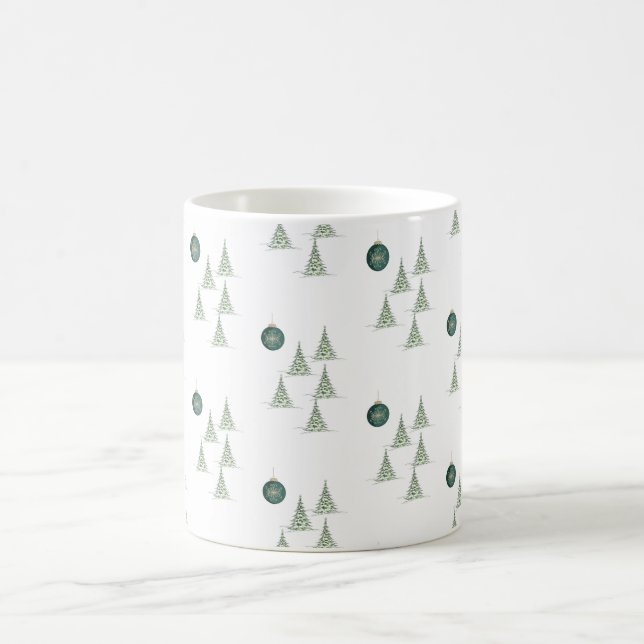 Winter Pines Gift Wrap Kaffemugg (Center)