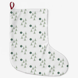 Winter Pines Gift Wrap Stor Julstrumpa