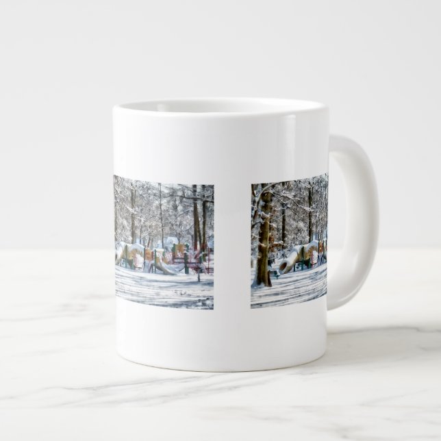 Winter Playground Jumbo Mugg (Framsida höger)