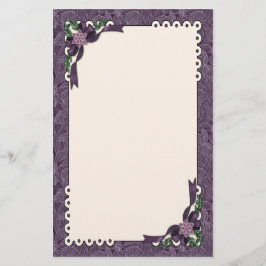 Winter Plum Poinsettia Brevpapper