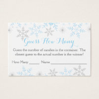 Winter Pojke Shower gissar hur många spel