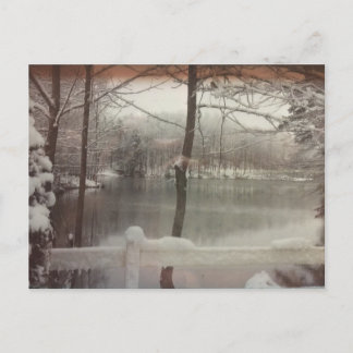 Winter Pond Vykort