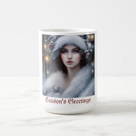 Winter Princess Anpassningsbar Helgdag Kaffemugg