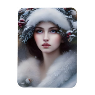 Winter Princess Helgdag Magnet