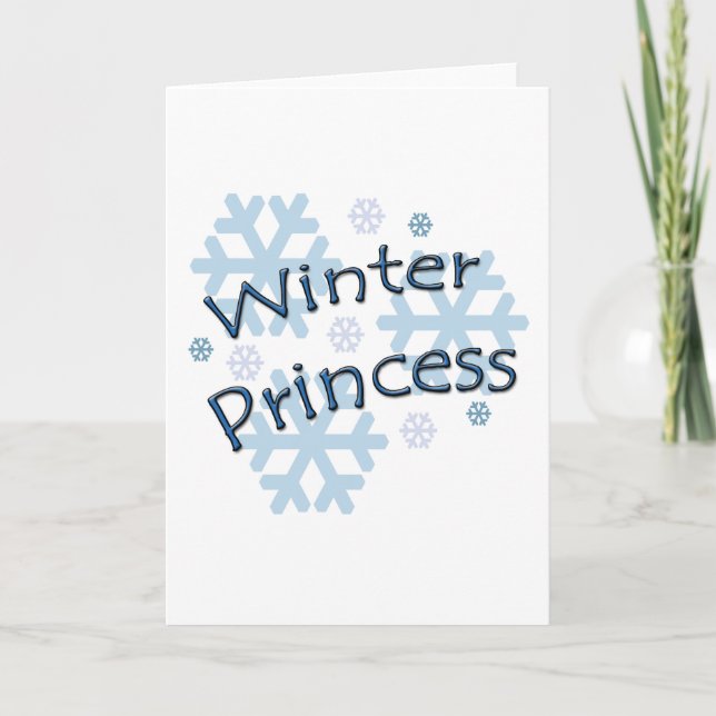 Winter Princess Helgkort (Framsida)