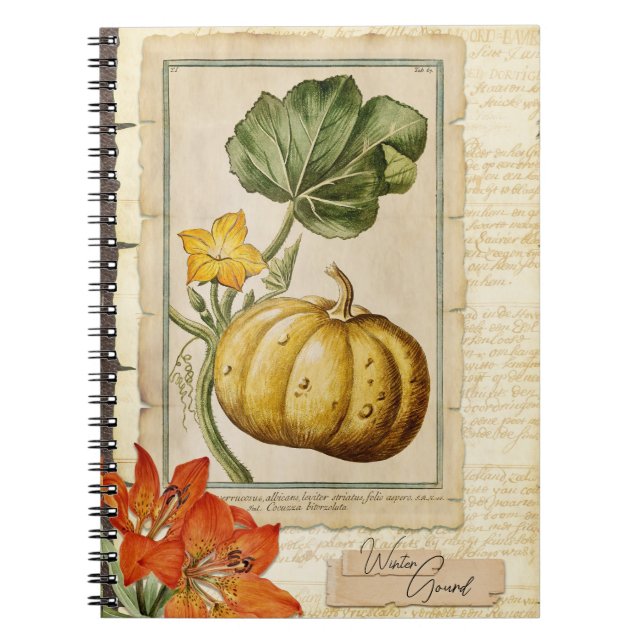 Winter Pumpkin Anteckningsbok (Framsidan)