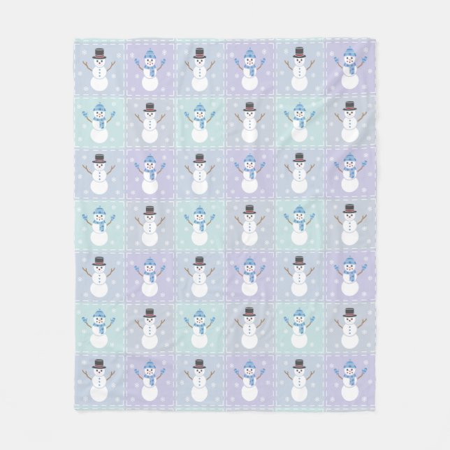 Winter Quilt Fleece Blanket (Framsidan)