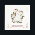 Winter Rabbit Blommigt | Barnskötare Napkins Pappersservett<br><div class="desc">Börja med en fantastisk utskriven inbjudan, ställ in tonen med en unik design och för temat genom hela evenemanget. Er händelse kommer att vara bild perfekt från början till slut med speciellt litet extra. Vid party bör man överväga personlig party favors för en speciell beröring i extra. År 2023 är...</div>