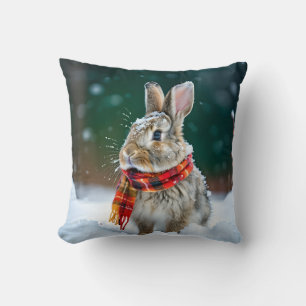 Winter Rabbit Dekorativ kudde