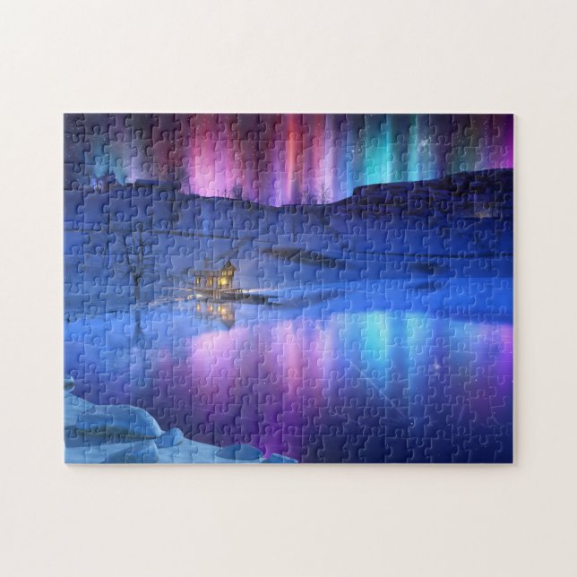 Winter Rainbow Puzzle Pussel (Horisontell)