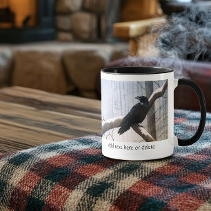 Winter Raven Forest Mugg
