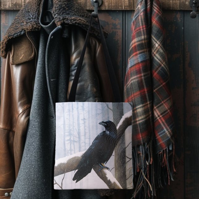 Winter Raven Forest Tygkasse (Skapare uppladdad)