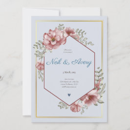 Winter Red Berries jul Bröllop Inbjudningar