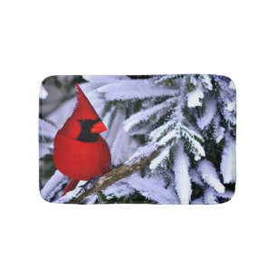 Winter Red Cardinal Badrumsmatta