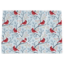 Winter Red Cardinal Bird