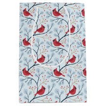 Winter Red Cardinal Bird