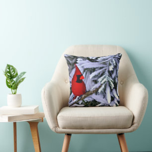 Winter Red Cardinal Kudde