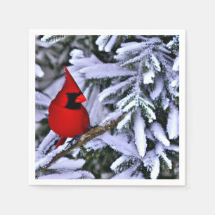 Winter Red Cardinal Pappersservett